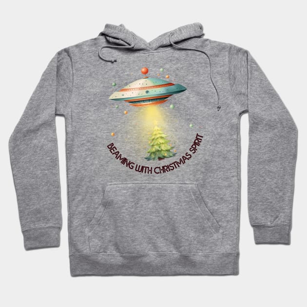 Beaming with Christmas spirit Hoodie by MZeeDesigns